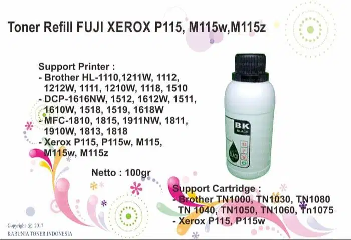 Toner Refill FUJI XEROX P115, M115w,M115z