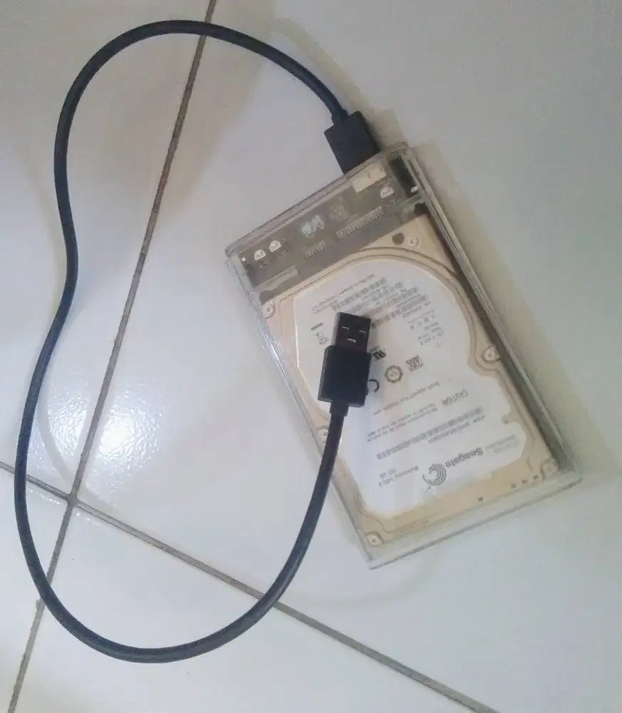 Sale\ hdd pnp eksternal - 500 gb good nyala + bonus isi random lengkap