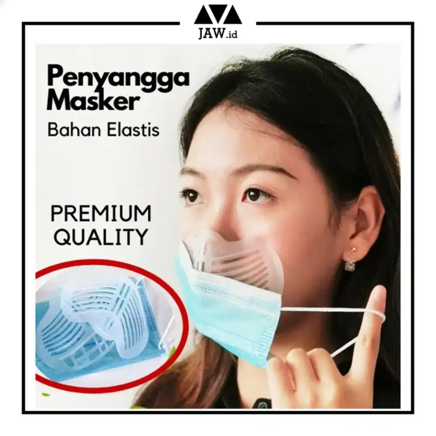 New Braket Masker 3D Penyangga Masker 3ply Bracket Mask Support