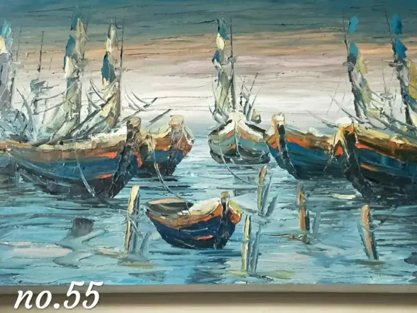 Lukisan canvas cat minyak