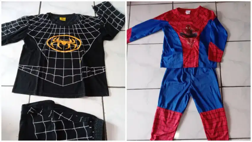 Aneka baju setelan spiderman