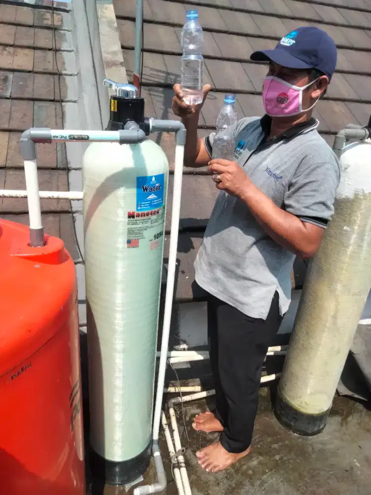 Filter saringan air kuning kapur zat berminyak bau keruh butek dll