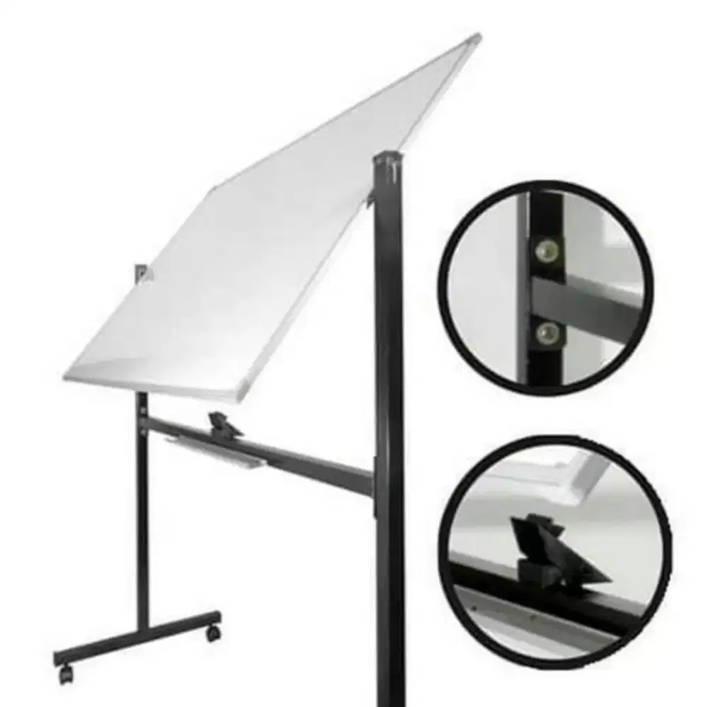 Baru whiteboard sakana 120x180 double face+kaki