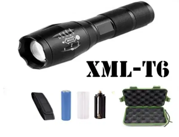 Senter Led XML T6 Super Terang Jarak jauh