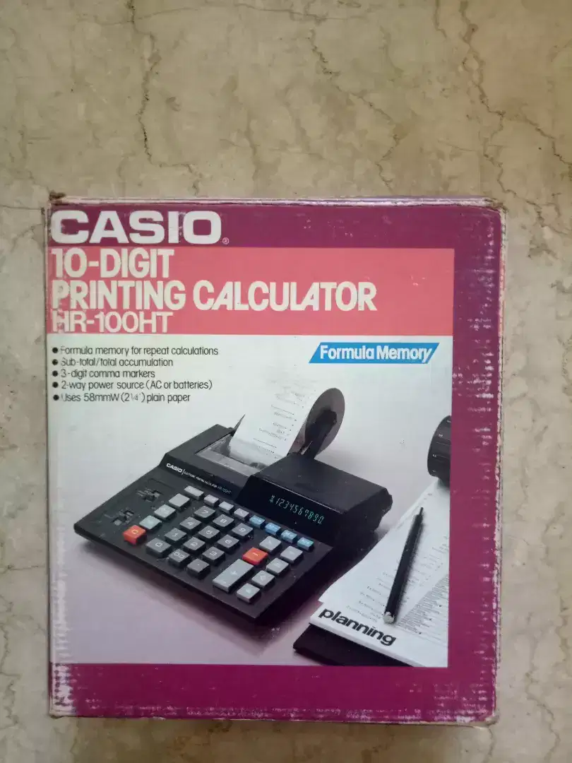 Casio 10 digit printing calculator hr 100ht
