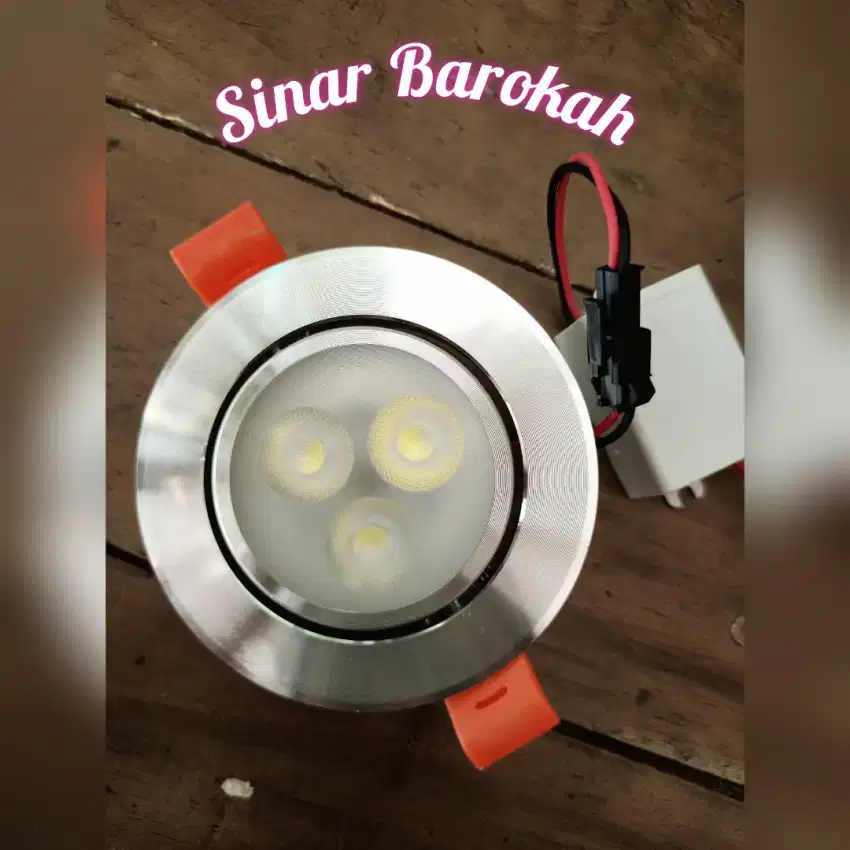 Lampu Downlight Led Panel 3Watt/ 5Watt Putih & Kuning/ WW (Warm White)