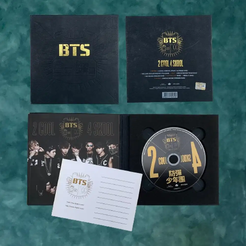 BTS Official Album - 2 Cool 4 Skool, Kpop Official CD Album Original