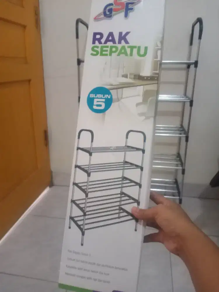 dijual rak sepatu 5 susun