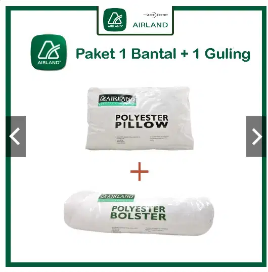 Paket 1 Bantal + 1 Guling Airland Kualitas import