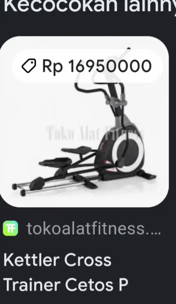 Harga cross trainer online kettler