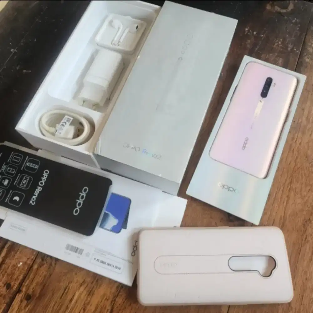 Oppo Reno 2 Pink 256 GB Like New Reno2 HP Kamera Pop-Up Sirip Hiu