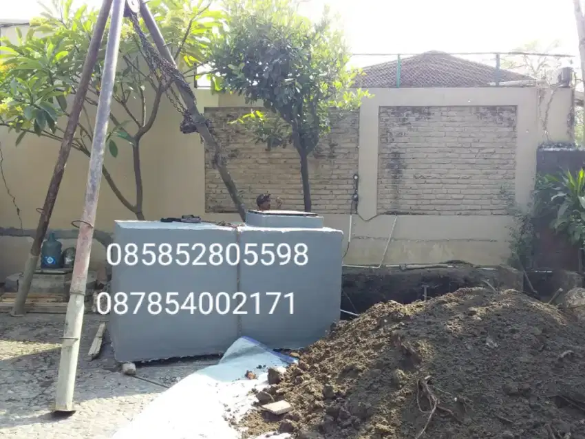 Tandon air dan sapiteng beton cor