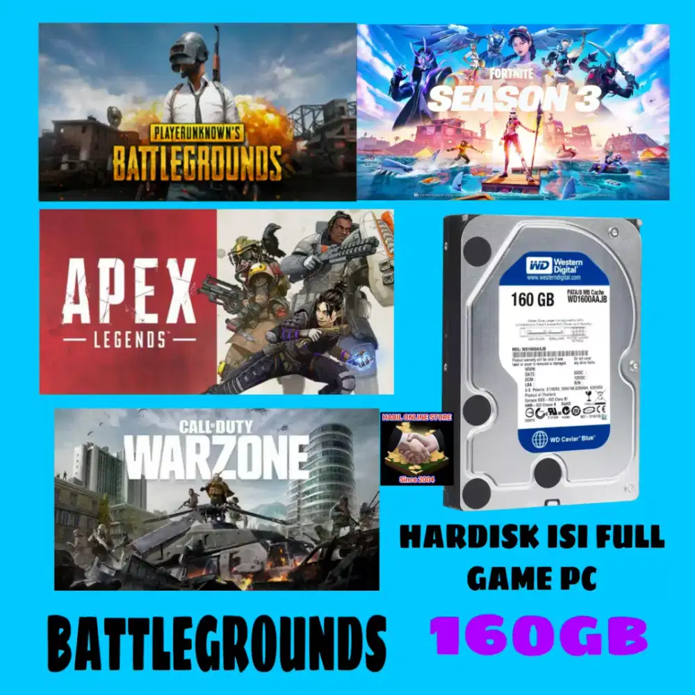 Hardisk 160GB Isi Full Game PC