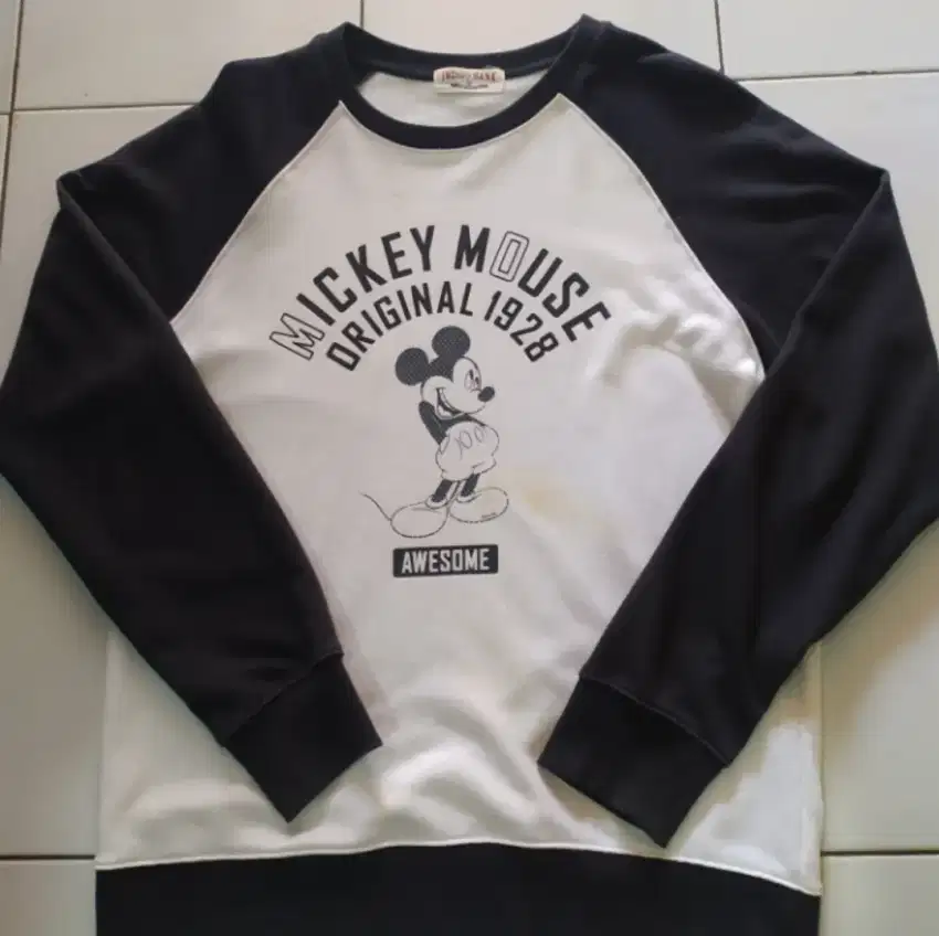 SWEATER MICKEY MOUSE VINTAGE INDIGO BANK ORIGINAL !