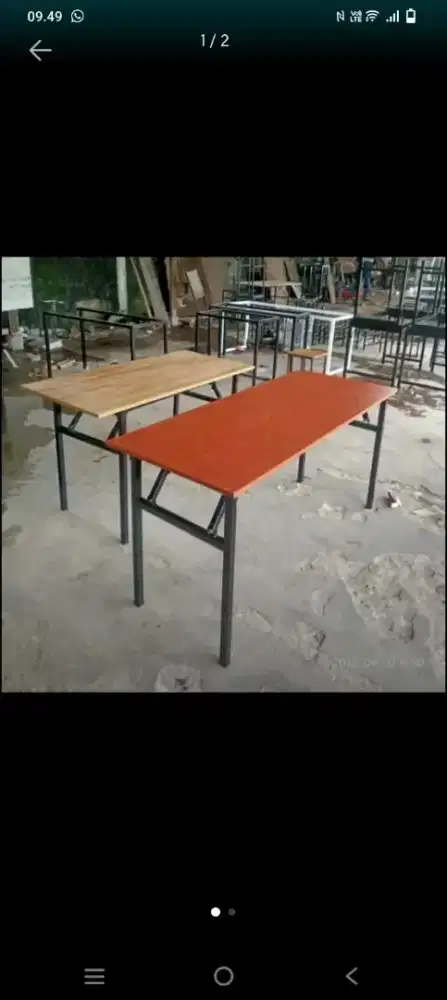 Meja lipat prasmanan / catering model IBM