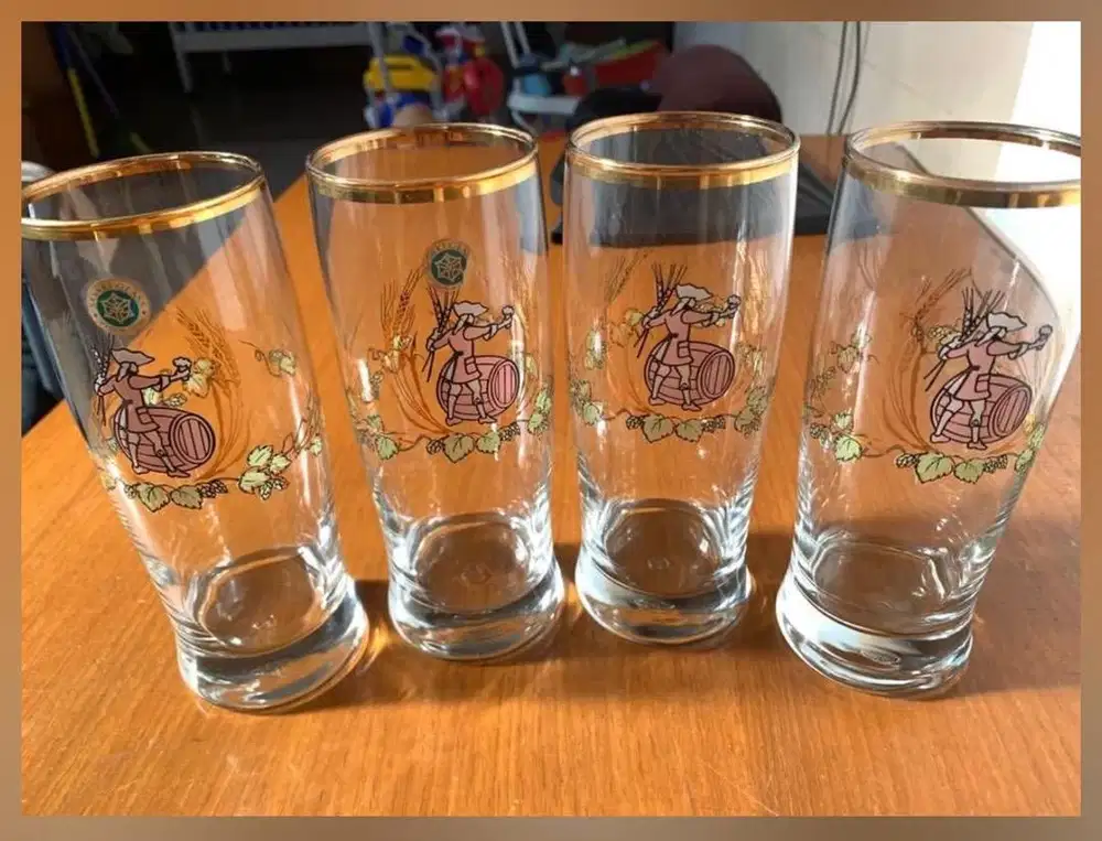 Pajangan glass sasaki japan 4 pcs