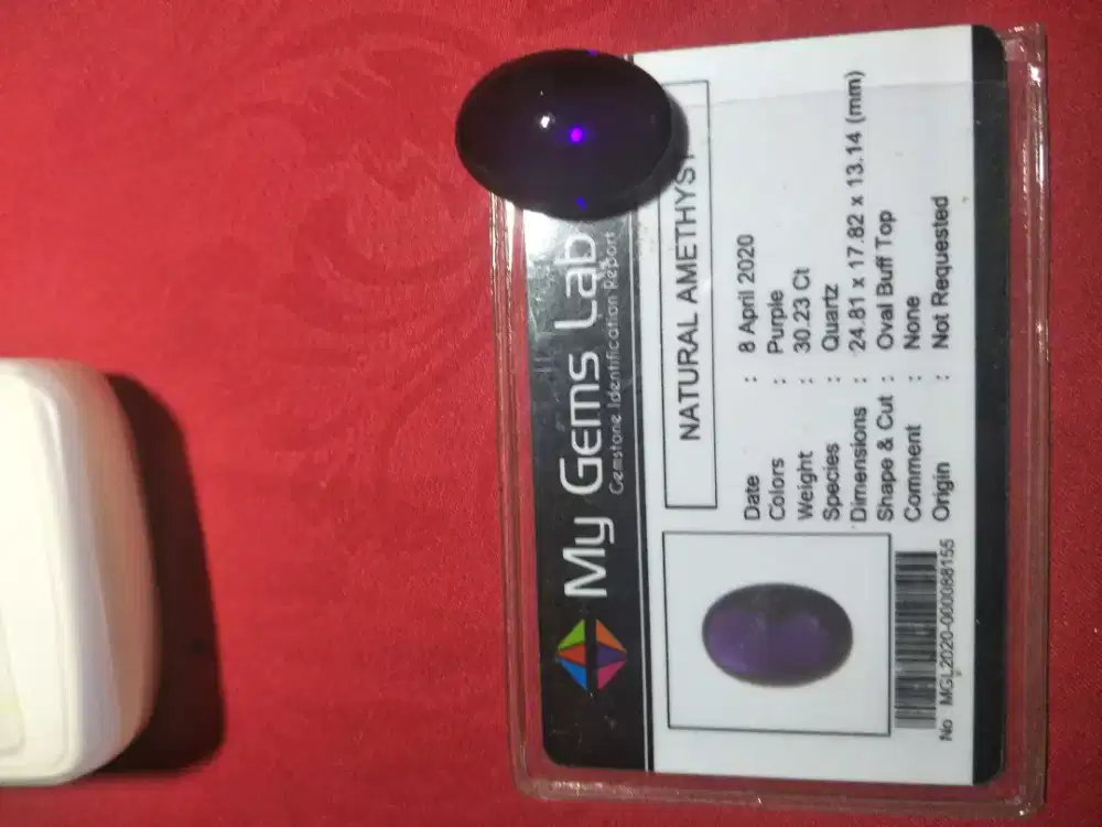cincin kecubung plus memo. (klw niat serius ke whats shap aja
