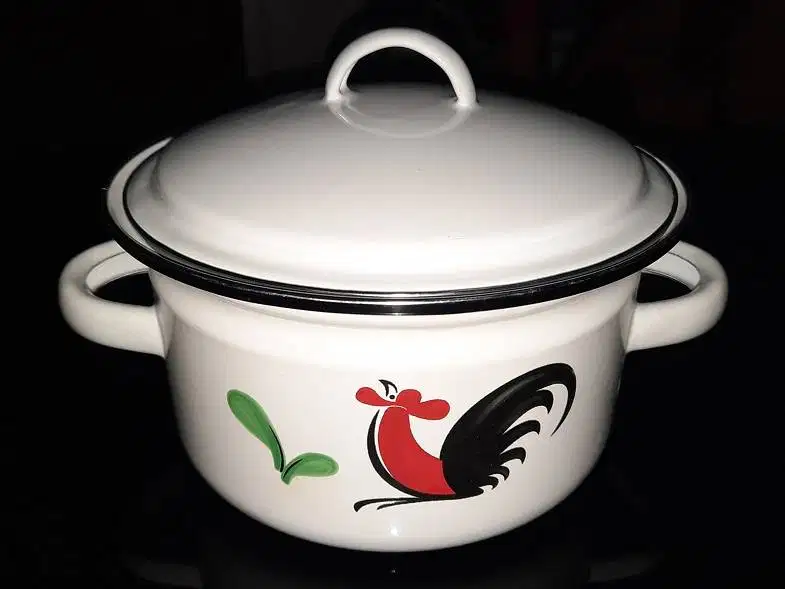 Panci serba guna Sauce Pot Enamel dengan Tutup 18 cm