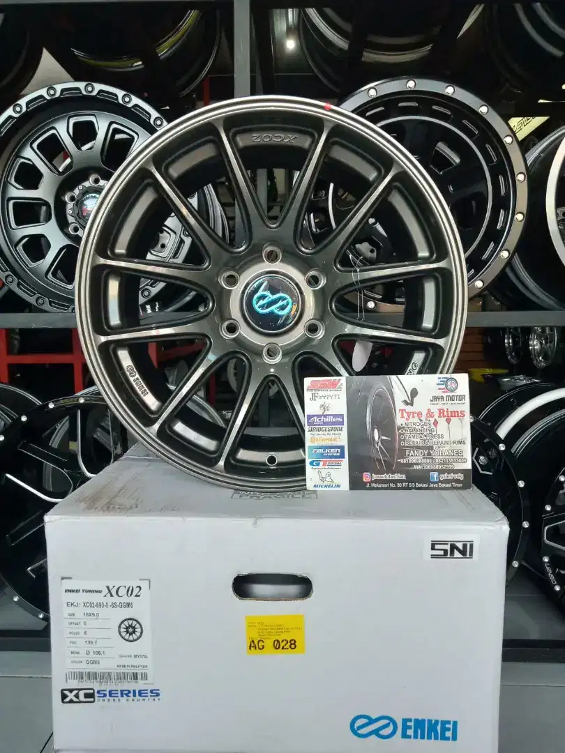 Velg enkei tuning xc02 r18 6x139.7 lbr9 et0