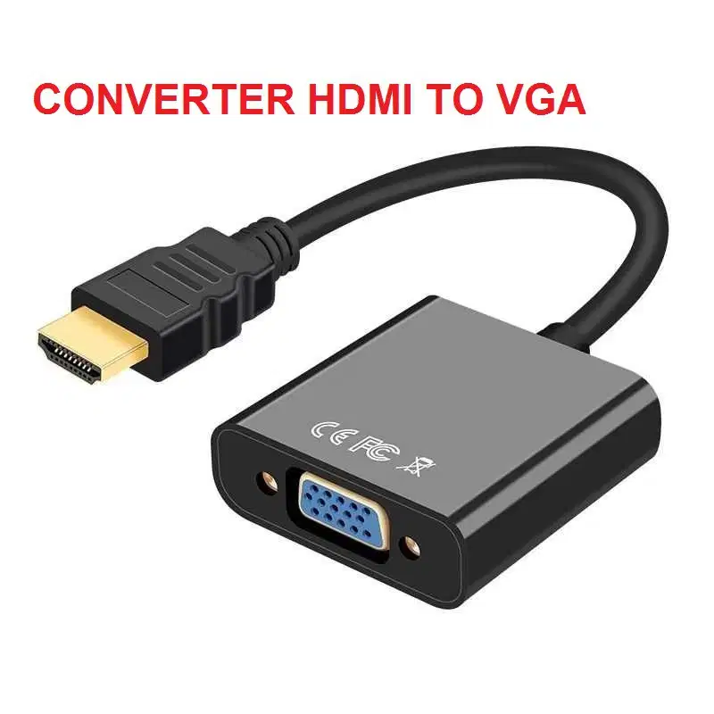 CONVERTER CABLE HDMI TO VGA - ADAPTER / KABEL HDMI TO VGA + AUDIO