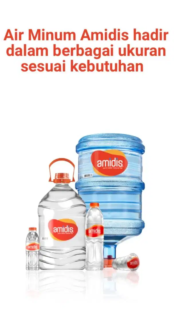 Jual AMIDIS (Air Minum Distilasi) dlm kemasan galon, botol & gelas