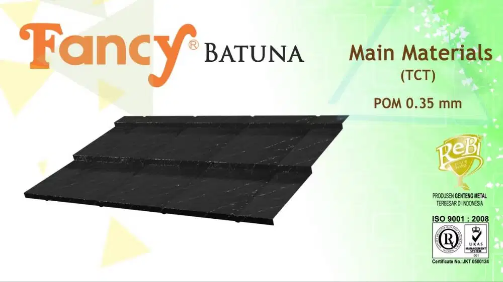 Atap Fancy Batuna 2 Susun +jasa pasang(Harga sendiri)