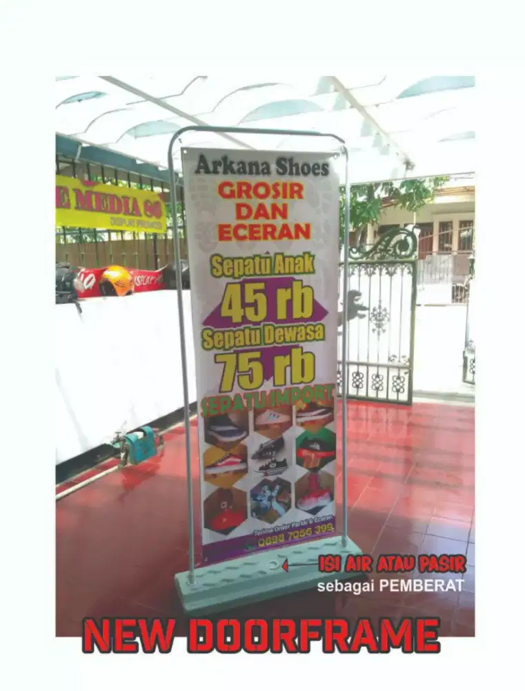 Doorframe Standing Banner