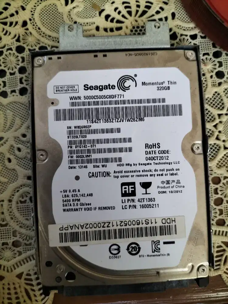 Hdd Seagate 320gb