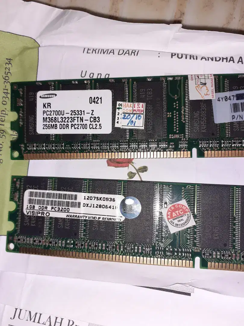 Ram 1 GB untuk Pc / Komputer Ddr 1