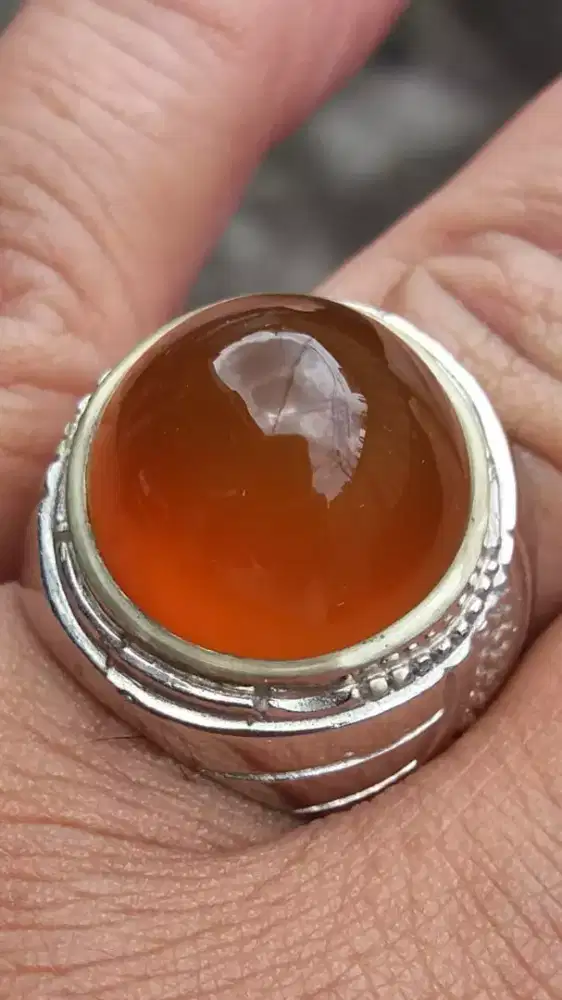 Jual Batu Cincin Natural Golden Obi Crystal Bagus sekali