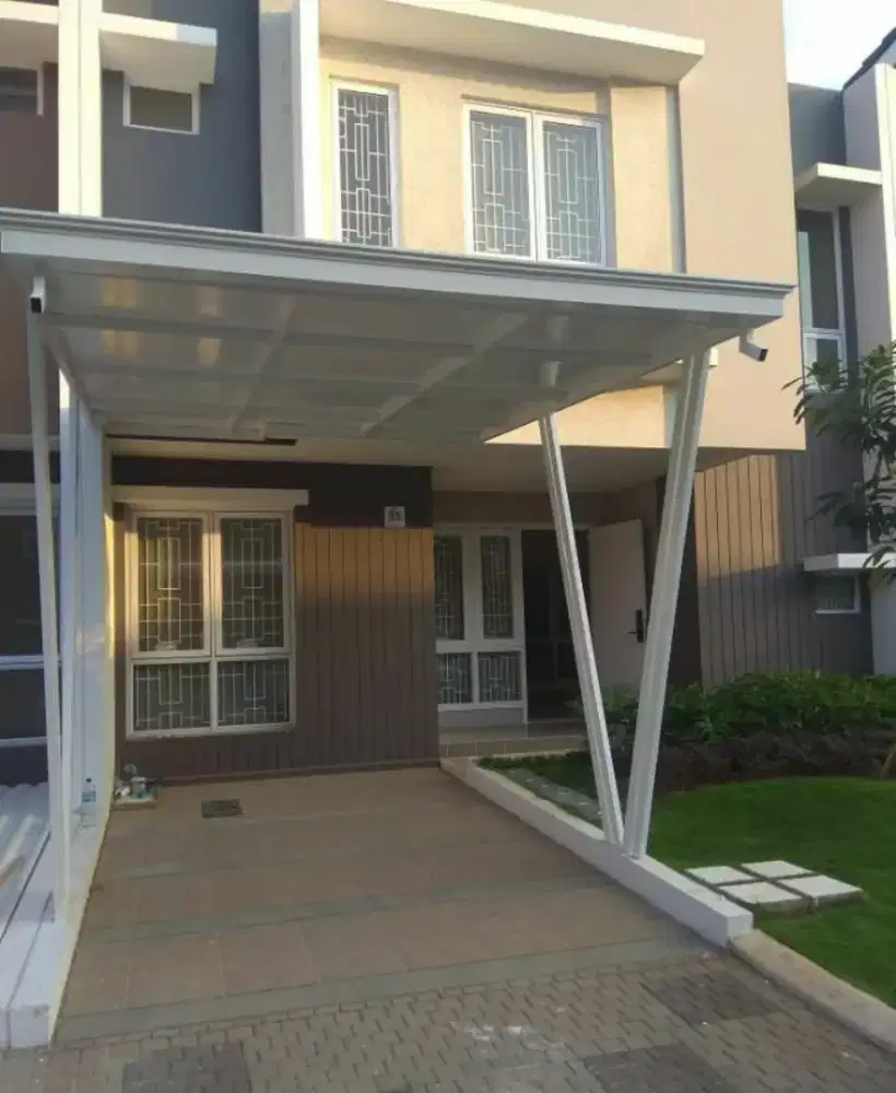 Kanopi minimalis besi galvanis