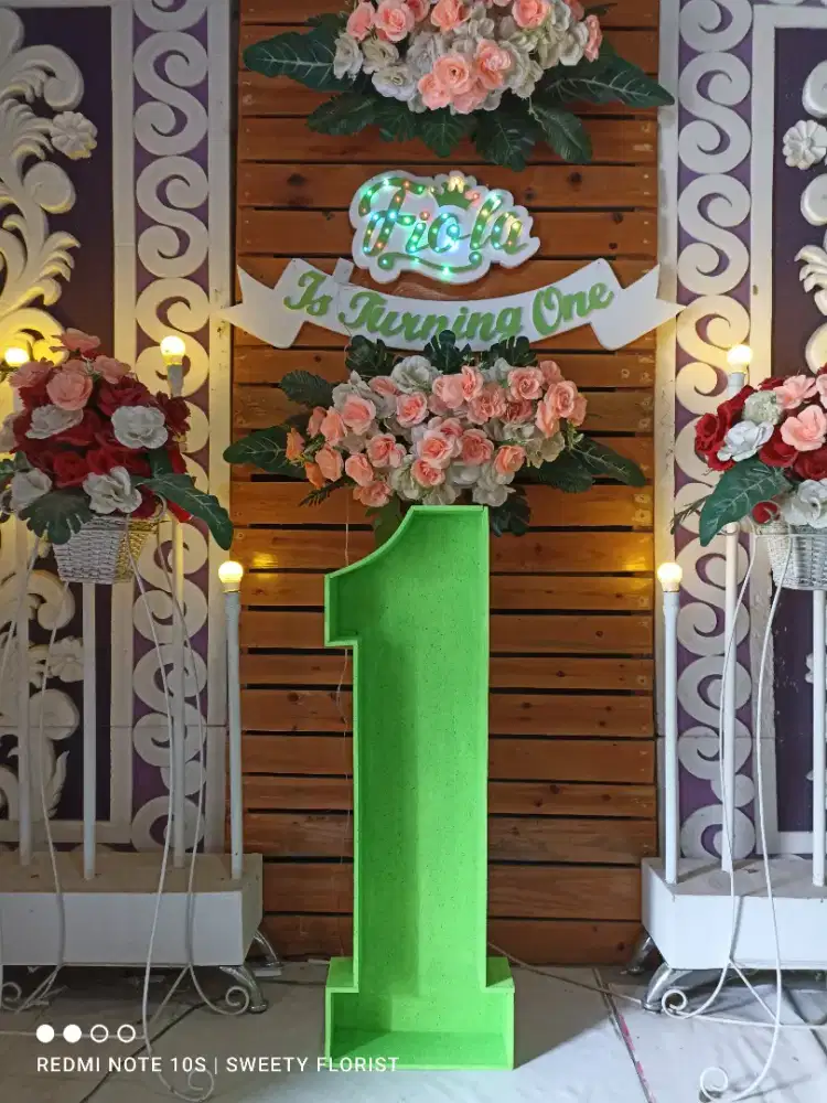 Nama timbul utk dekorasi aqiqah khitanan per set cantik & elegan