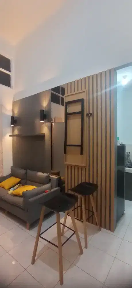 llemari dan backdrob custom