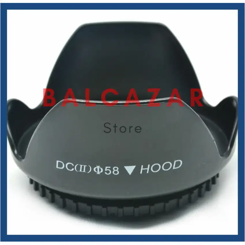 lens hood kamera dslr mirrorless ukuran 58mm 58 mm model ulir