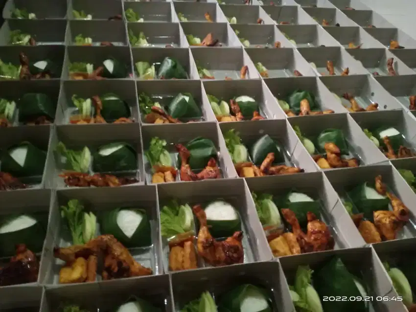 Paket Nasi Kotak Ayam bakar tahu tempe siap kirim sejak 2006