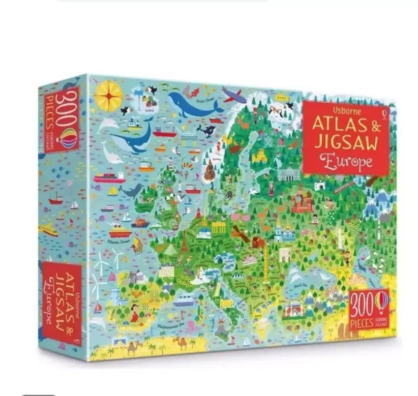 Usborne Atlas and Jigsaw Europe Puzzle