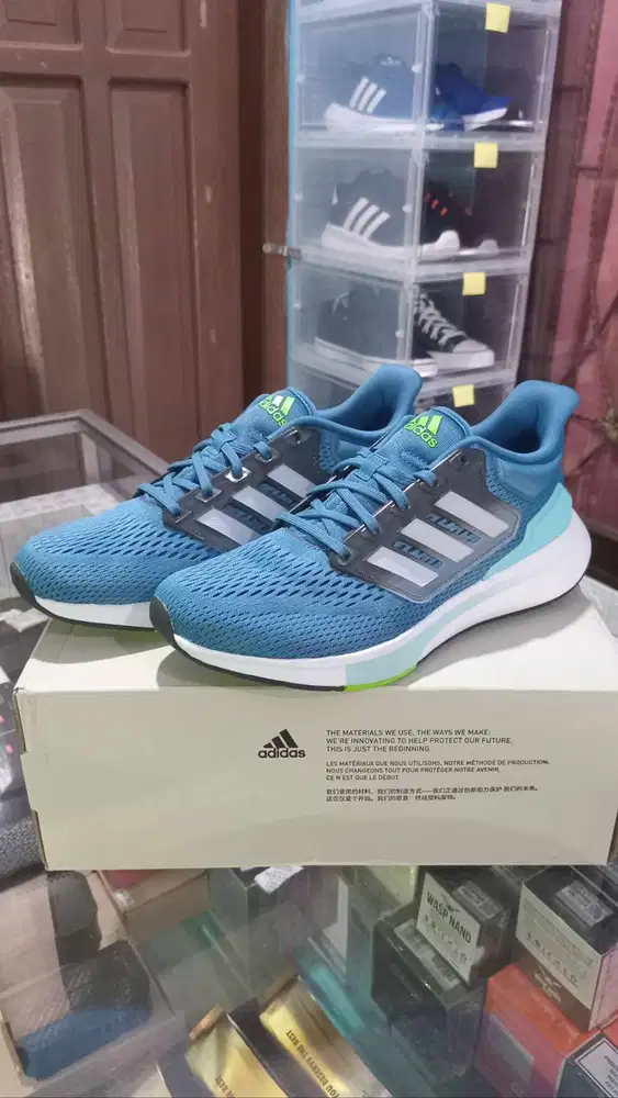 Adidas EQ21 Run Men's Shoes New Original, Blue