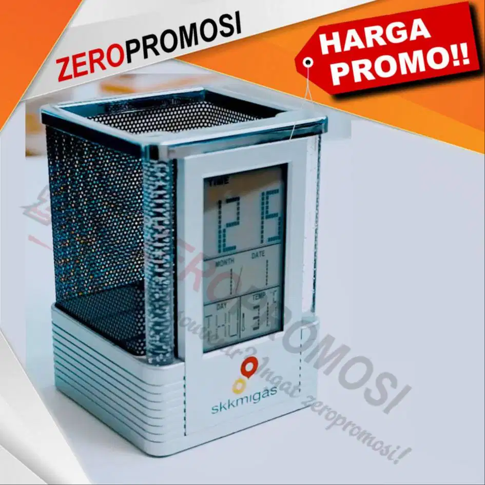 Barang promosi jam meja digital JMP02 untuk souvenir promosi
