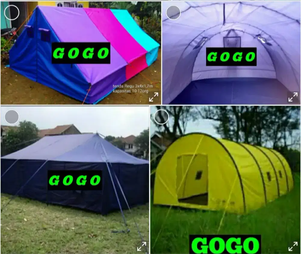Tenda camping pramuka 4x6 D300