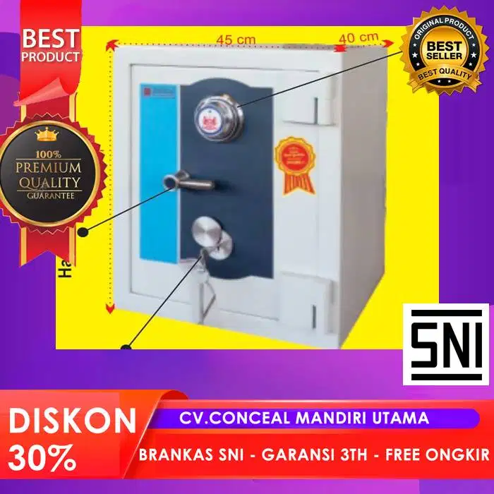 New Lemari besi Brankas Tahan Api Zigler Safe size IB Tinggi 54 cm