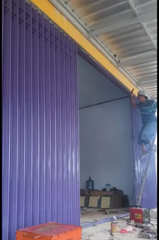 Pintu Harmonika, Rolingdoor, Pintu aluminium, DLL