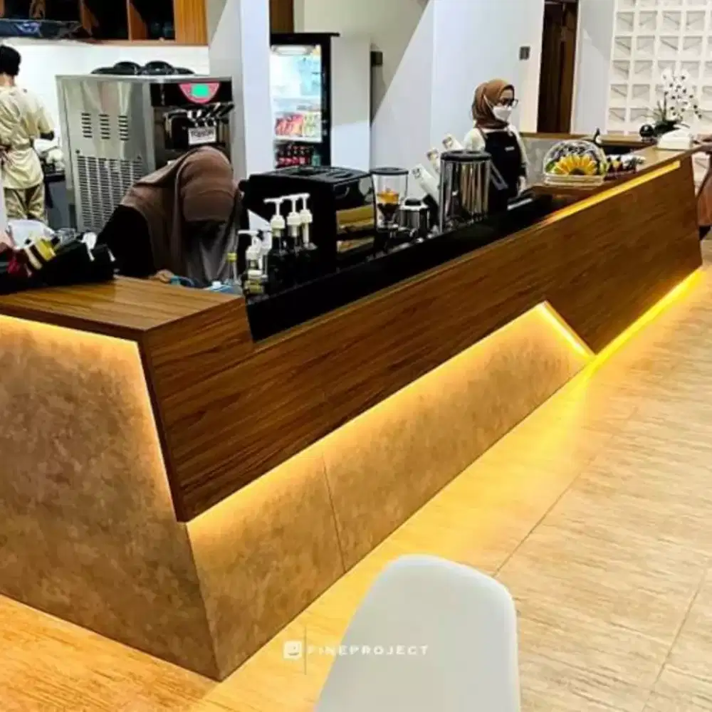 Kitchen set dan backdrop tv lemari hias taco