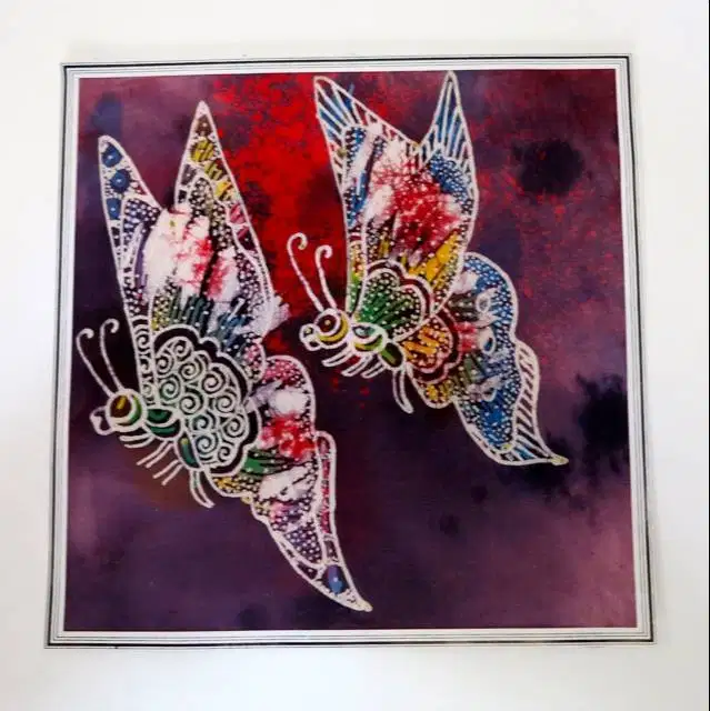 Lukisan Batik Butterfly