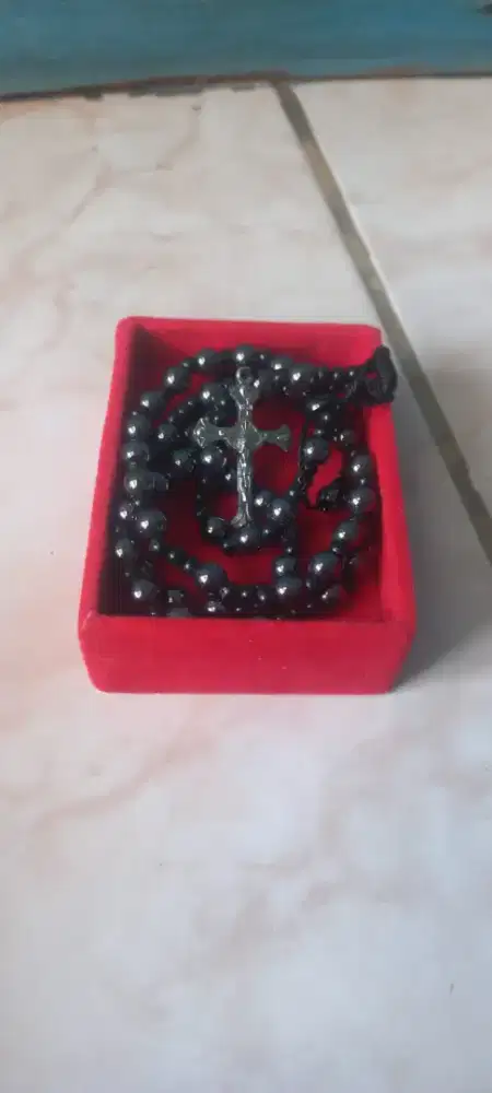 Rosario Tali Blustin Ukuran 6 mm, 8 mm & Pospor 8 mm Rohani Katolik