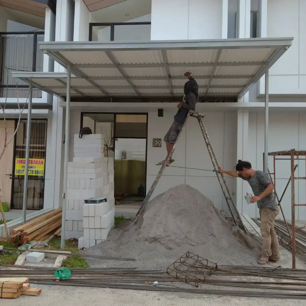 Kanopi Alderon satu layer