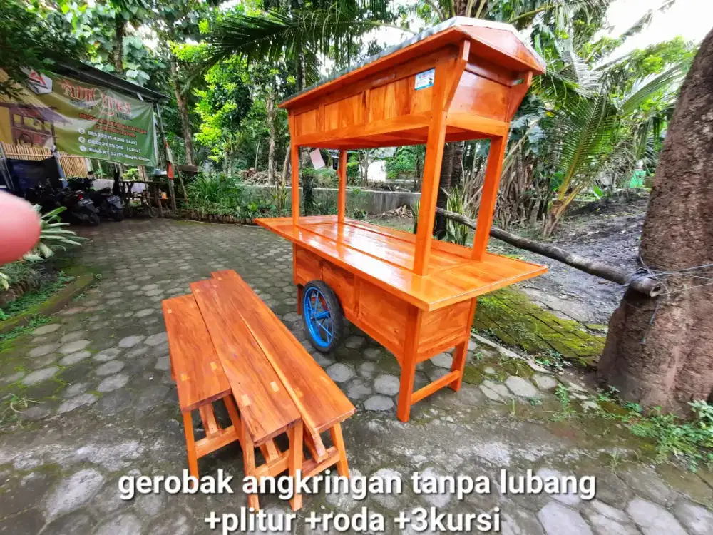 Gerobak angkringan GRATIS ONGKIR BAYAR DITEMPAT COD seJABODETABEK @61