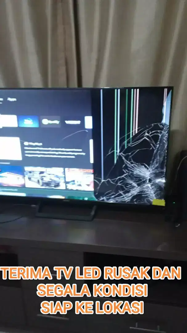 Terima tv led lcd rusak dsb