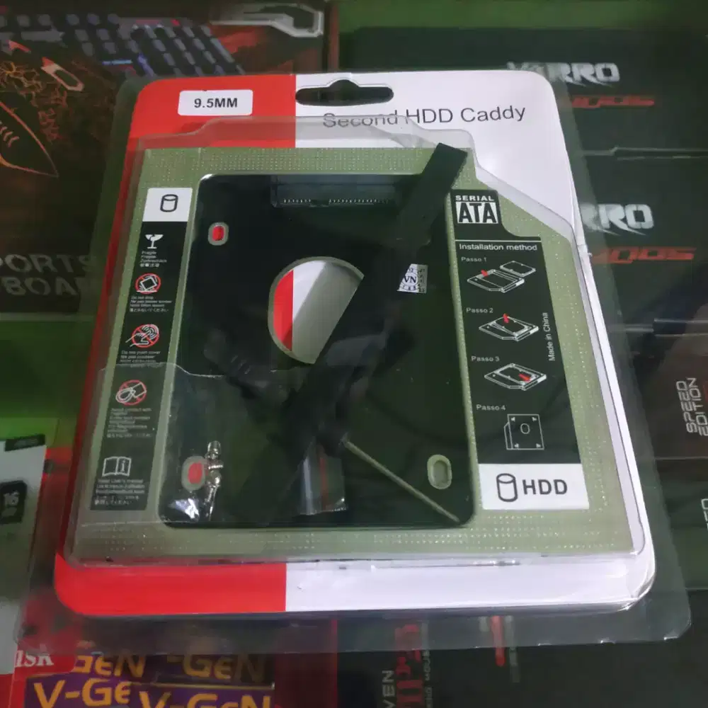 Hardisk Caddy 9,5mm, HDD Hard Disk Laptop Cady 9.5mm