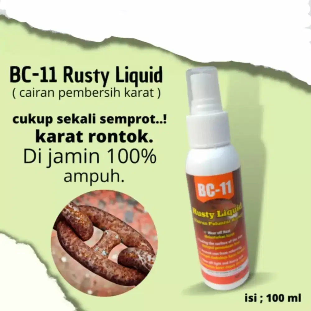 PENGHILANG KARAT BESI STAINLES PALING AMPUH RUSTY LIQUID