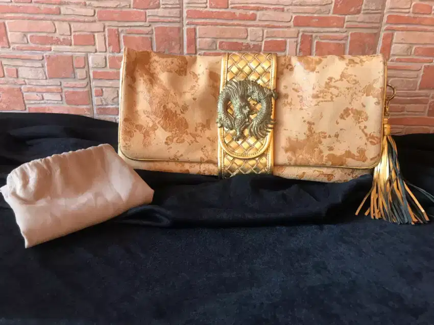 Natalia Liu Leather Clutch
